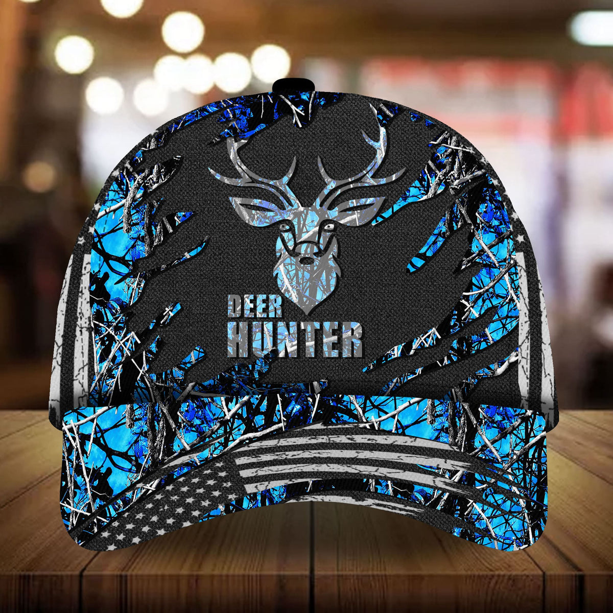 Deer Hunter Hunting 3D Camo Classic Cap For Comfortable Casual Wear Holidays And Outdoor Trips