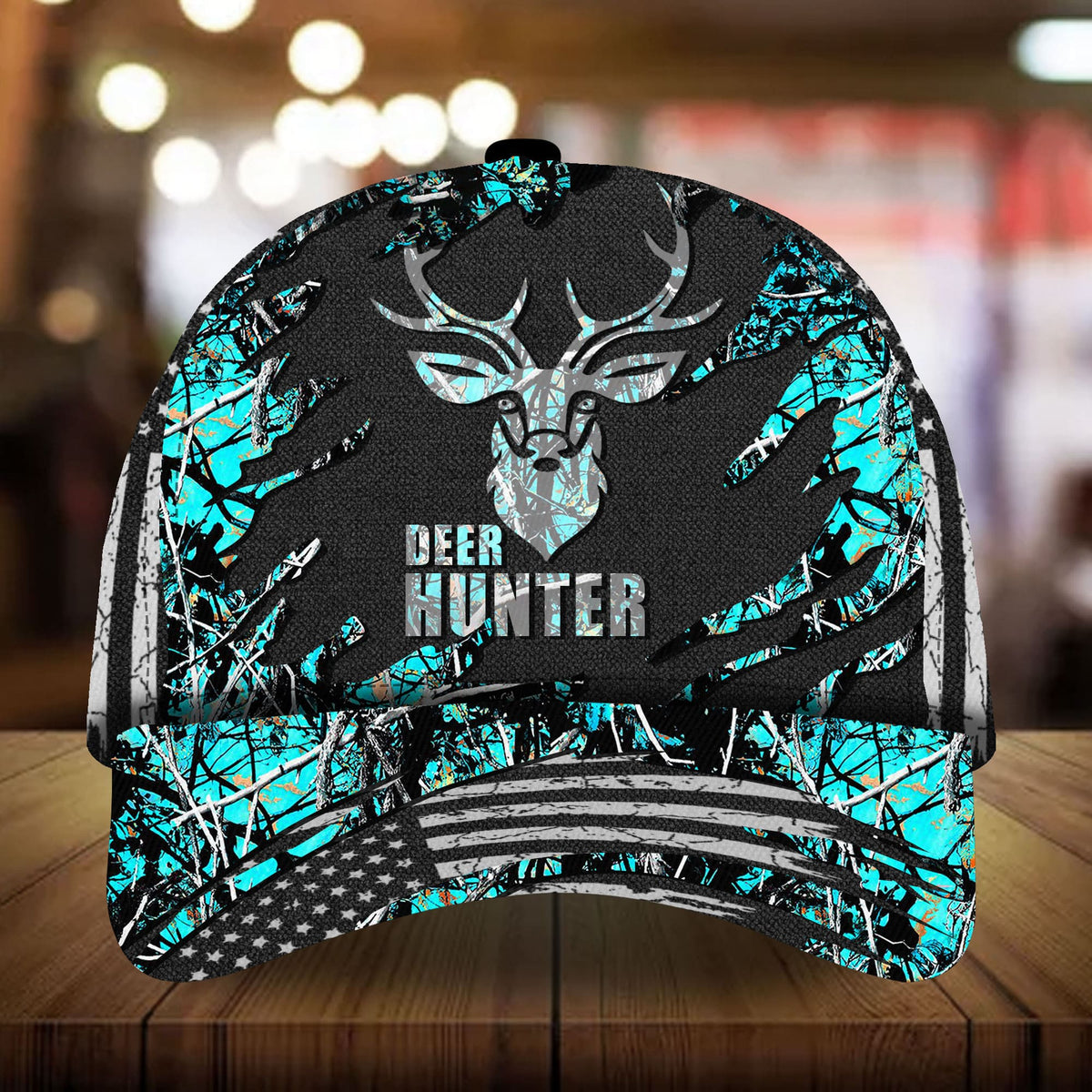 Deer Hunter Hunting 3D Camo Classic Cap For Comfortable Casual Wear Holidays And Outdoor Trips