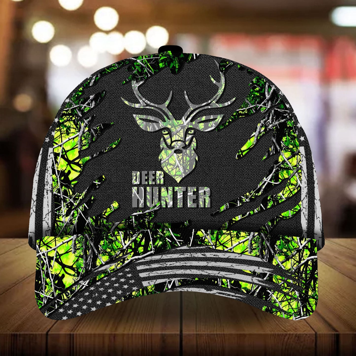 Deer Hunter Hunting 3D Camo Classic Cap For Comfortable Casual Wear Holidays And Outdoor Trips