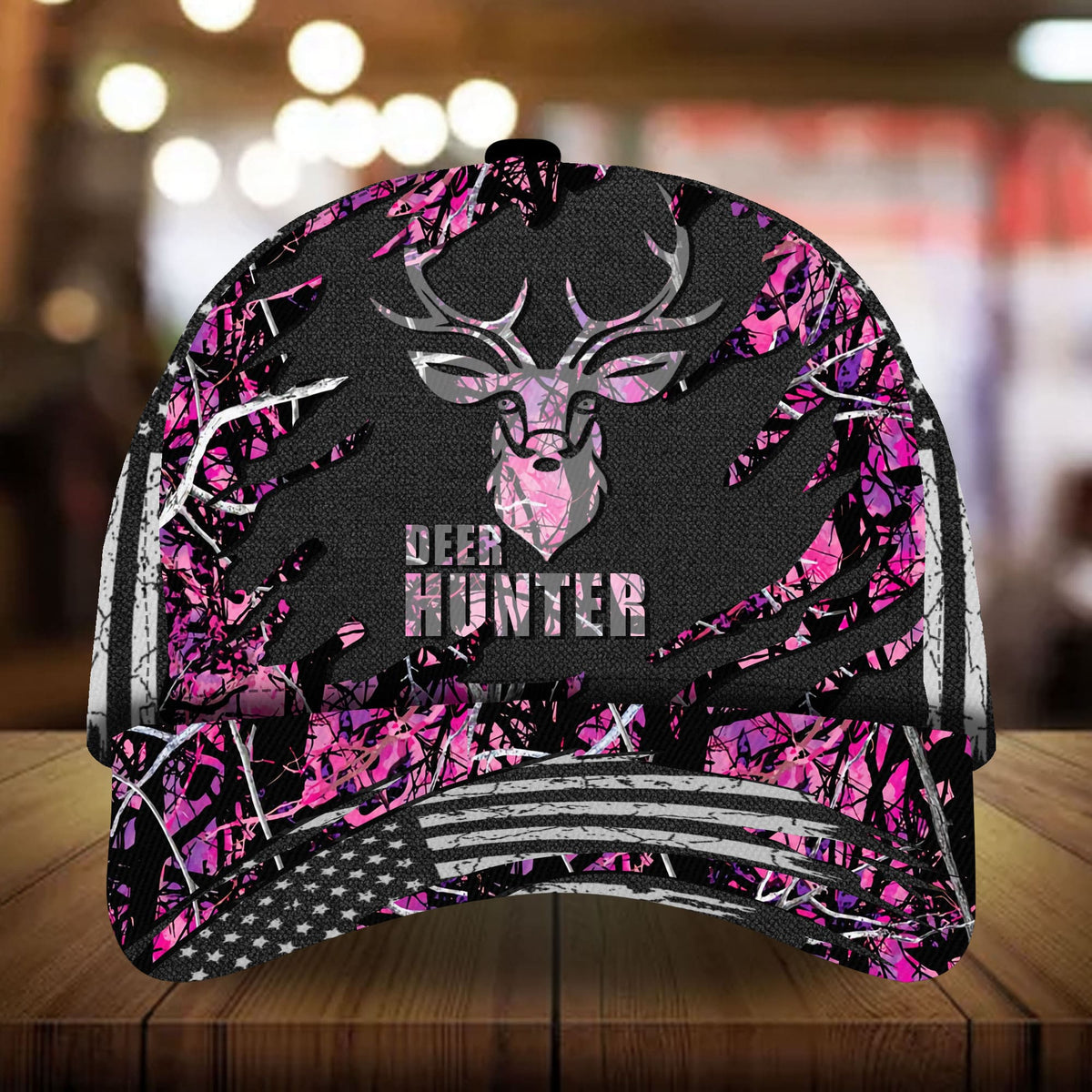 Deer Hunter Hunting 3D Camo Classic Cap For Comfortable Casual Wear Holidays And Outdoor Trips