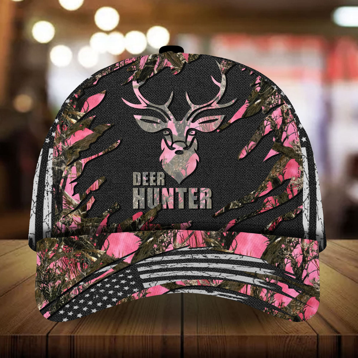 Deer Hunter Hunting 3D Camo Classic Cap For Comfortable Casual Wear Holidays And Outdoor Trips