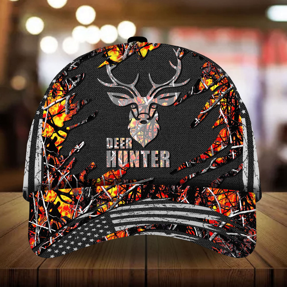 Deer Hunter Hunting 3D Camo Classic Cap For Comfortable Casual Wear Holidays And Outdoor Trips