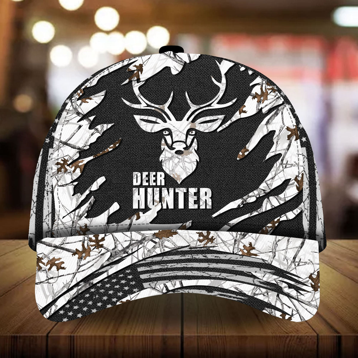 Deer Hunter Hunting 3D Camo Classic Cap For Comfortable Casual Wear Holidays And Outdoor Trips