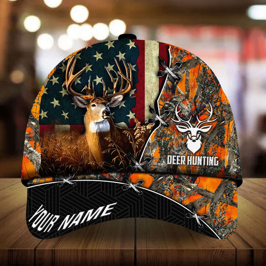Unique US Deer Hunting Personalized Classic Cap For Everyday Wear Vacations And Seasonal Activities