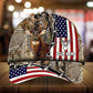 US Flag Deer Hunting Personalized Classic Cap For Everyday Outfits Coastal Travel And Gift Giving