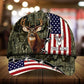 US Flag Deer Hunting Personalized Classic Cap For Everyday Outfits Coastal Travel And Gift Giving