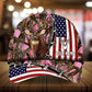 US Flag Deer Hunting Personalized Classic Cap For Everyday Outfits Coastal Travel And Gift Giving