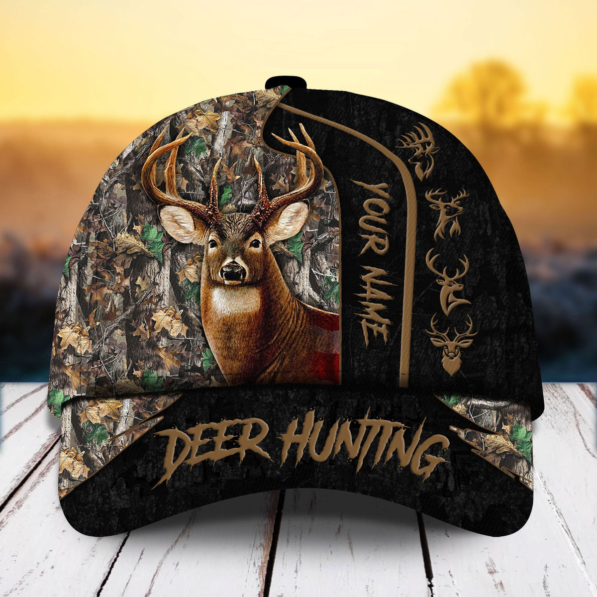 Deer Hunting Cotton Personalized Classic Cap For Daily Styling Weekend Travel And Outdoor Activities