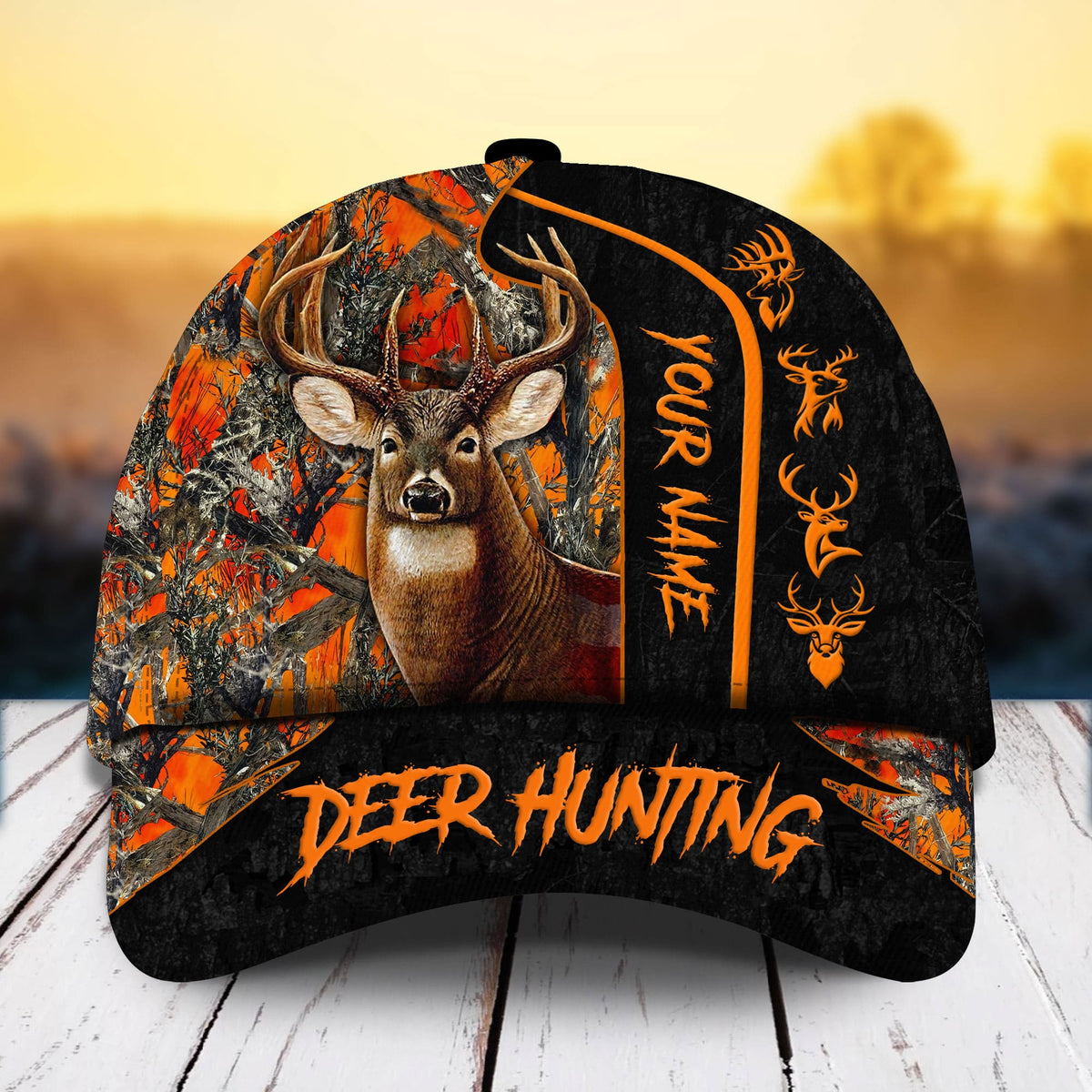 Deer Hunting Cotton Personalized Classic Cap For Daily Styling Weekend Travel And Outdoor Activities