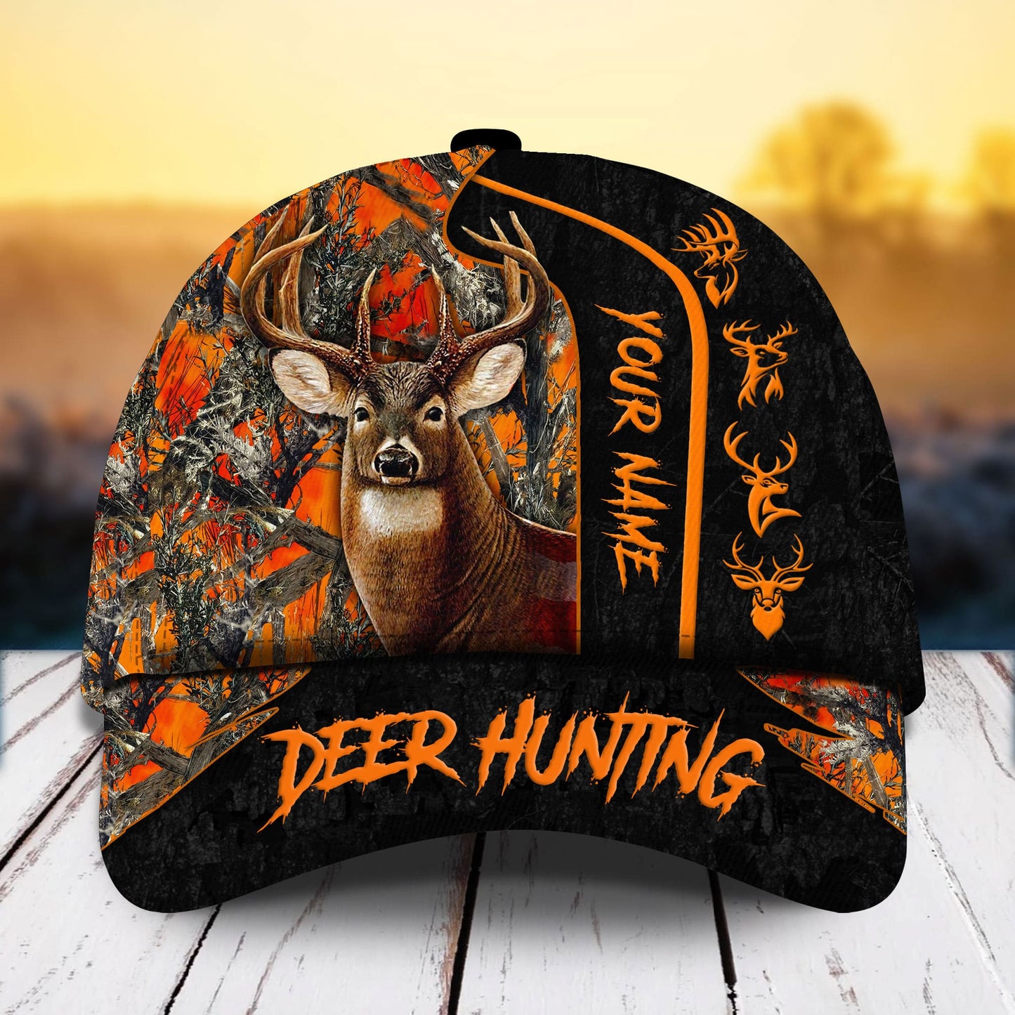 Deer Hunting Cotton Personalized Classic Cap For Daily Styling Weekend Travel And Outdoor Activities