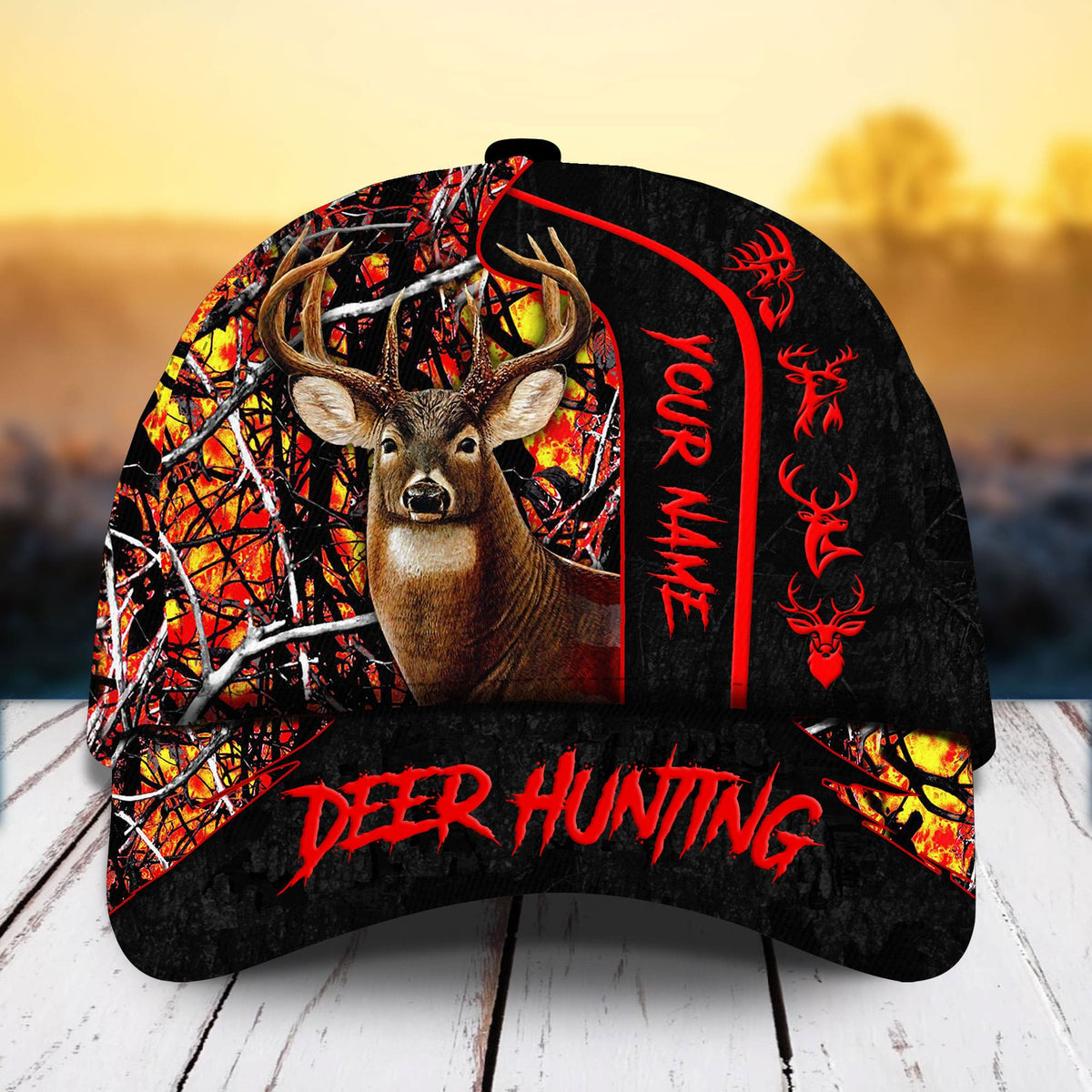 Deer Hunting Cotton Personalized Classic Cap For Daily Styling Weekend Travel And Outdoor Activities