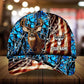 Old US Flag Deer Hunting Personalized Classic Cap For Everyday Outfits Coastal Travel And Gift Giving