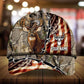 Old US Flag Deer Hunting Personalized Classic Cap For Everyday Outfits Coastal Travel And Gift Giving
