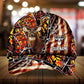 Old US Flag Deer Hunting Personalized Classic Cap For Everyday Outfits Coastal Travel And Gift Giving
