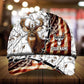Old US Flag Deer Hunting Personalized Classic Cap For Everyday Outfits Coastal Travel And Gift Giving