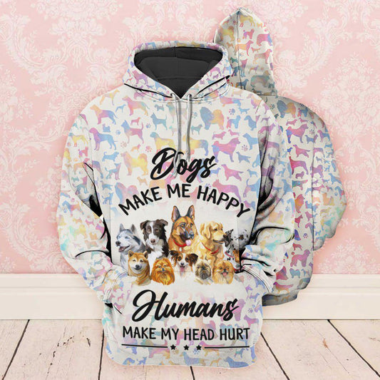 Happy Dogs Make Hoodie For Casual Activities Seasonal Outings And Gift Ideas