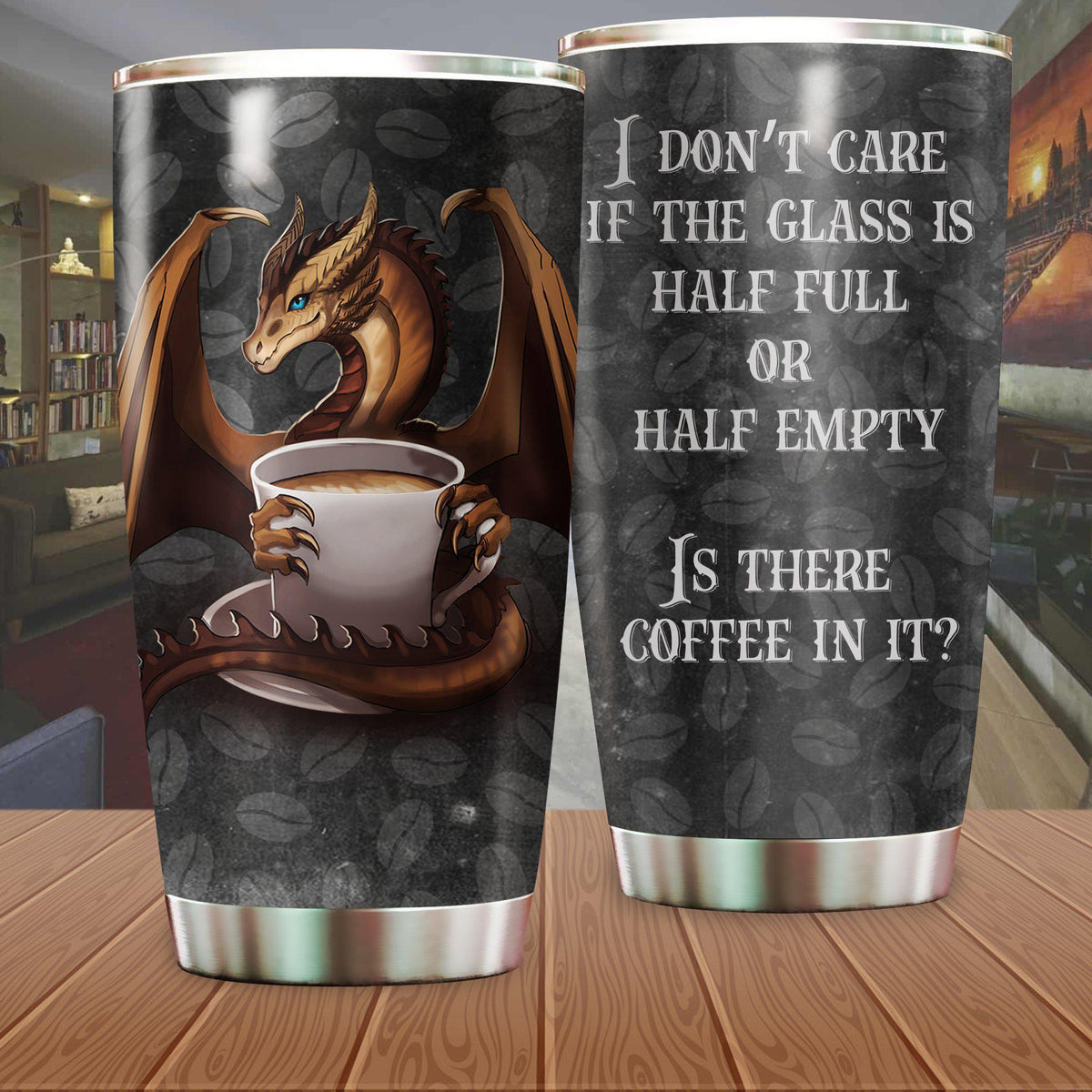 Coffee Dragon Coffee Lover Bold 20 Oz Tumbler For Coffee Travel And Daily Drinks