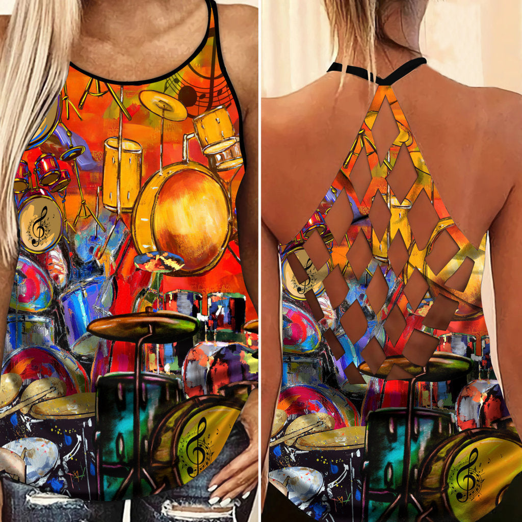 Drums Is My Soul Hollow Tank Top For Summer Outings And Everyday Comfort