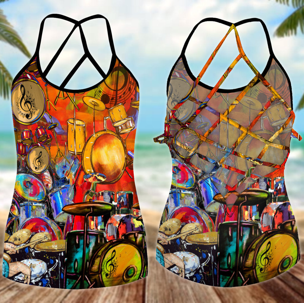 Drums Is My Soul Hollow Tank Top For Summer Outings And Everyday Comfort
