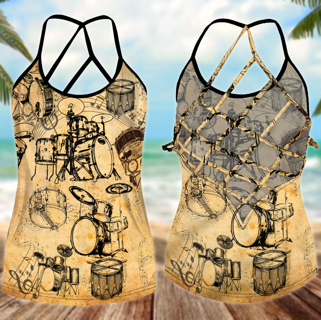 Drums Is My Soul Hollow Tank Top For Active Lifestyles And Weekend Style