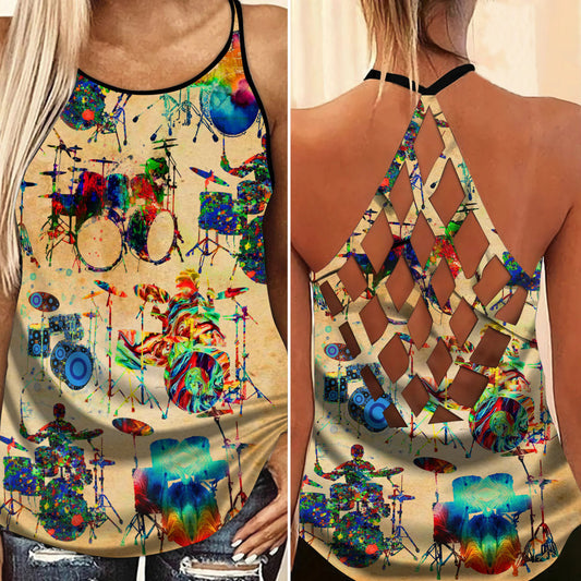 Drums Is My Soul Hollow Tank Top For Fitness Activities And Relaxed Style
