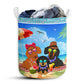 Dachshund Beach Summer Laundry Basket For Bathroom Bedroom Storage