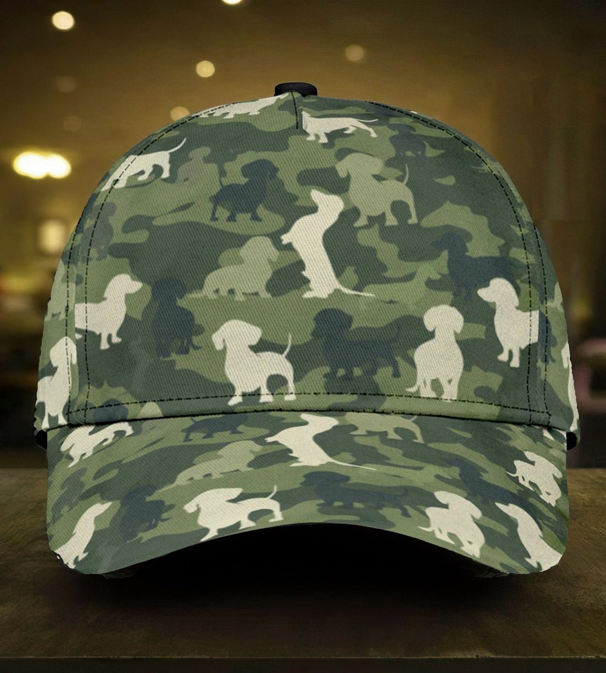 Dachshund Camouflage Classic Cap For Holiday Adventures Parties And Comfortable Styling