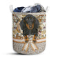 Dachshund Diamond Lace Laundry Basket For Bathroom Bedroom Storage