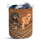 Dachshund Dog Rattan Texture Laundry Basket For Bathroom Bedroom Storage