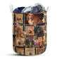 Dachshund Drawer Floral Style Laundry Basket For Bathroom Bedroom Storage