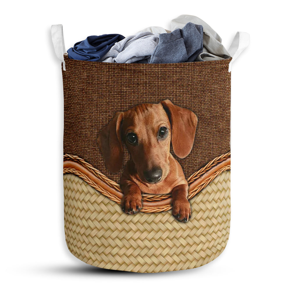 Dachshund Fabric Laundry Basket For Bathroom Bedroom Storage