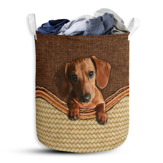 Dachshund Fabric Laundry Basket For Bathroom Bedroom Storage