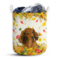 Dachshund Halloween Fall Laundry Basket For Bathroom Bedroom Storage