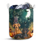 Dachshund Halloween Night So Cute Laundry Basket For Bathroom Bedroom Storage