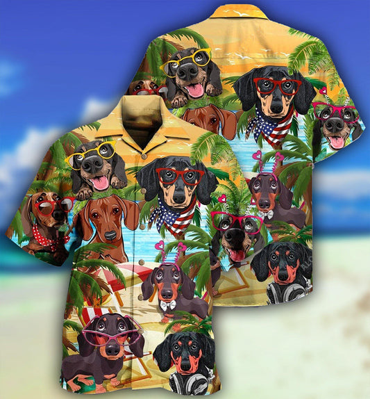 Dachshund Beach Summer Hawaiian Shirt For Warm Weather Adventures And Everyday Comfort