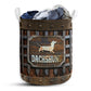 Dachshund Iron Vintage Laundry Basket For Bathroom Bedroom Storage