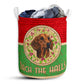 Dachshund Knit Wool Laundry Basket For Bathroom Bedroom Storage