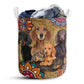 Dachshund Mandala Style Laundry Basket For Bathroom Bedroom Storage
