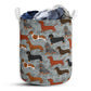 Dachshund Native Pattern Laundry Basket For Bathroom Bedroom Storage