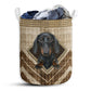 Dachshund Rope Handmade Laundry Basket For Bathroom Bedroom Storage
