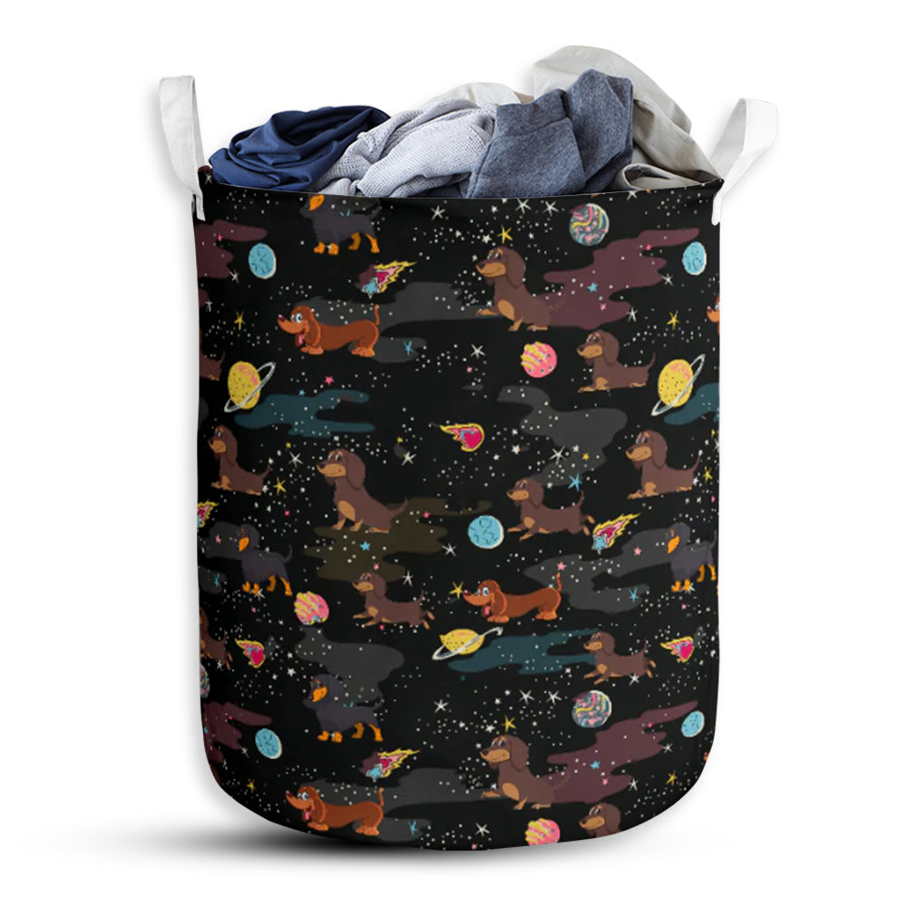 Dachshund Sky Laundry Basket For Bathroom Bedroom Storage