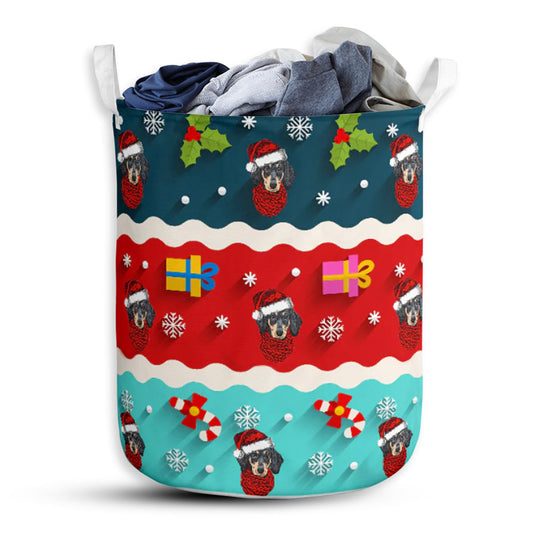 Dachshund Symbol Pattern Laundry Basket For Bathroom Bedroom Storage