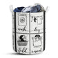 Dachshund Wash Dry Fold Repeat Laundry Basket For Bathroom Bedroom Storage