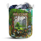 Dachshund Welcome Fresh Garden Laundry Basket For Bathroom Bedroom Storage