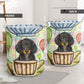 Dachshund And Air Balloon Laundry Basket For Room Home Organizer