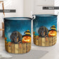 Dachshund And Pumpkin Halloween Night Laundry Basket For Room Home Organizer