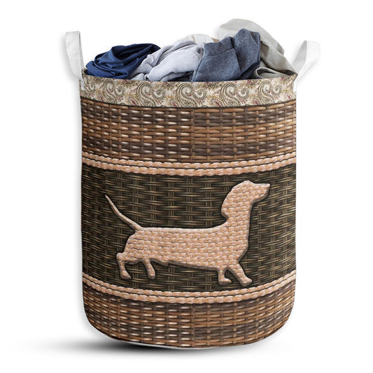 Small Size Dachshund Laundry Basket For Bathroom Bedroom Storage