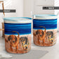 Dachshund Beach Blue Laundry Basket For Room Home Organizer