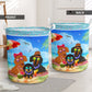 Dachshund Beach Summer Laundry Basket For Room Home Organizer