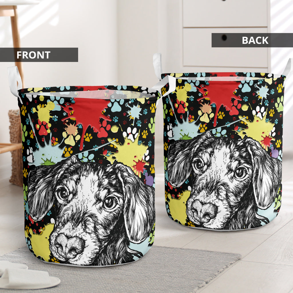 Dachshund Colorful Laundry Basket For Room Home Organizer